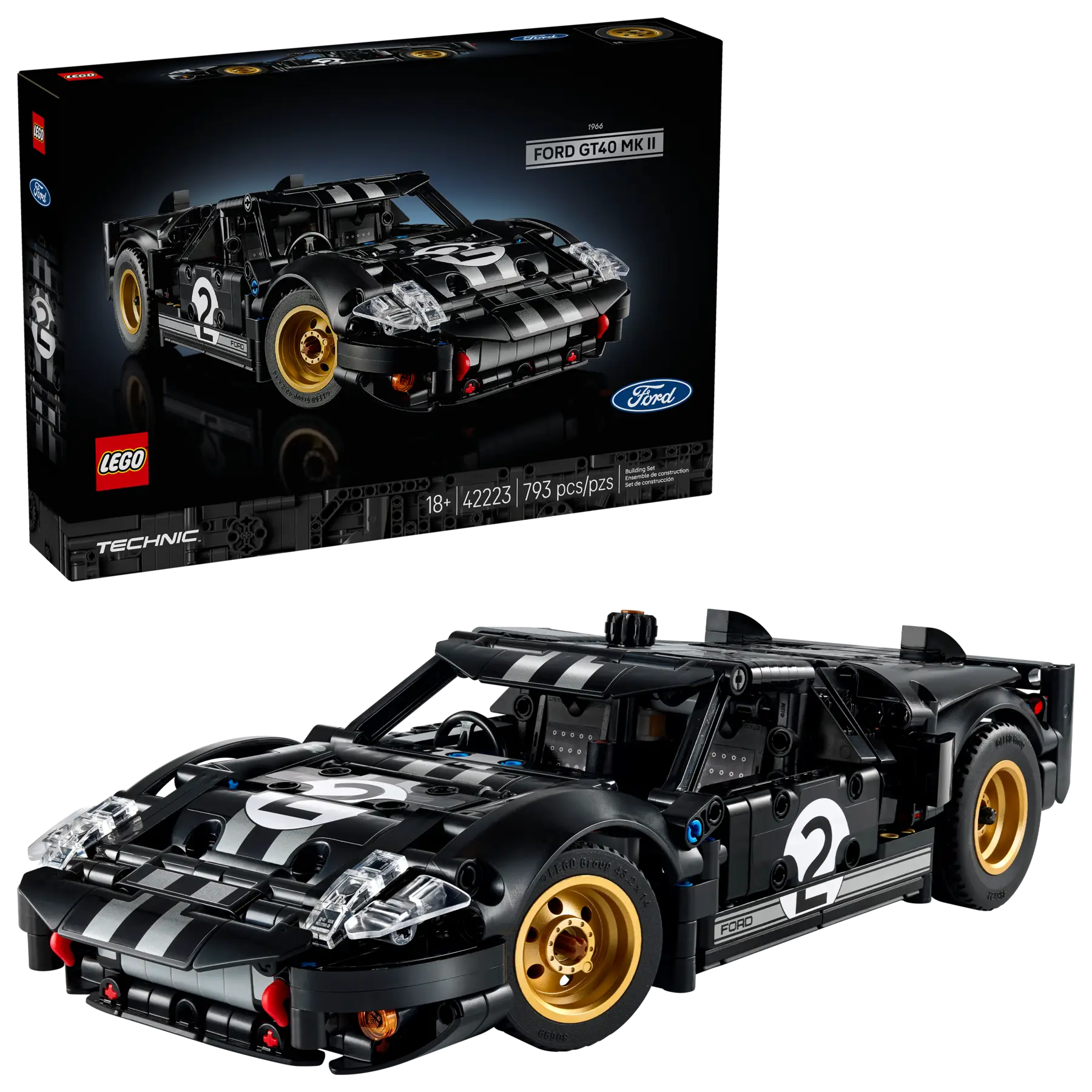 La voiture de course 1966 Ford GT40 MKII