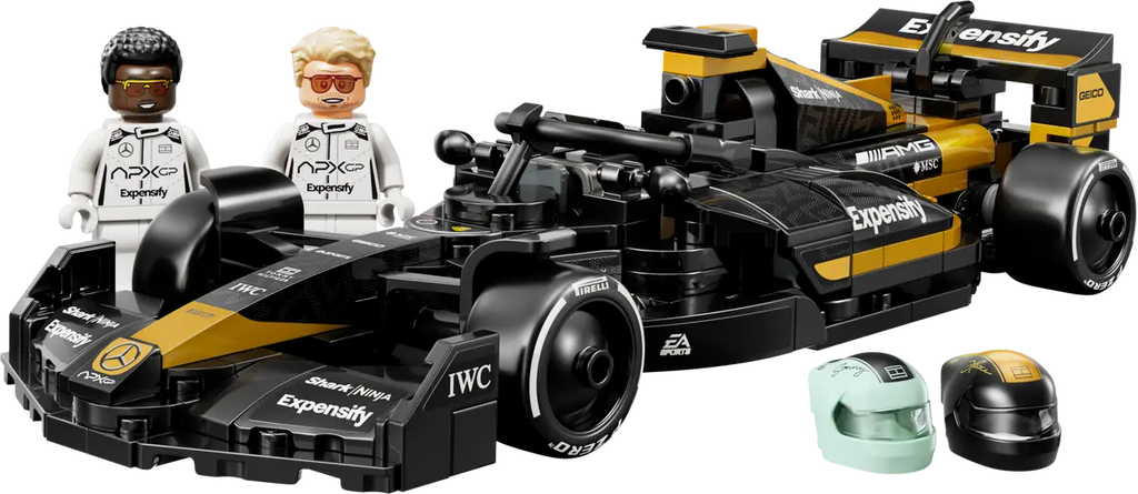 Voiture de course de l’écurie APXGP tirée du film F1®